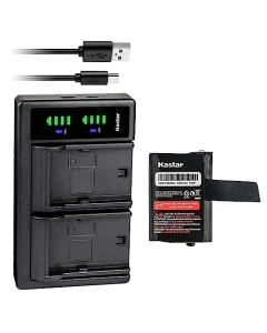 Kastar 1-Pack M53617 Battery and LTD2 USB Charger Compatible with Motorola 53617 3XCAAA KEBT-086 KEBT-086-B BNH-KEBT-086 MH230R MH230TPR FRS-010 FRS-010-NH MB140R Battery