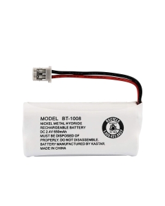 Uniden Rechargeable Phone Battery, Nickel Metal Hydride NiMH, DC 2.4V, 650mAh (BT-1008)