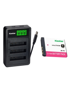 Kastar 1-Pack Battery with LZD3 USB Triple Charger Compatible with Sony NP-FT1 Type T, DSC-L1 M1 M2 T1 T3 T5 T9 T10 T11 T33 Cameras