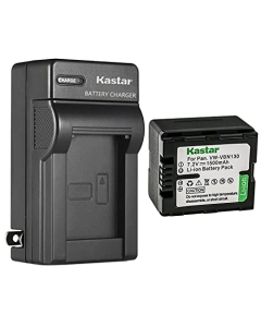 Kastar 1-Pack Battery and AC Wall Charger Replacement for Panasonic VW-VBN070, VW-VBN130, VW-VBN260 Battery, Panasonic HDC-TM900K, HDC-TM900P, HDC-TM900PC, HC-X800, HC-X800GK, HC-X900 Camera
