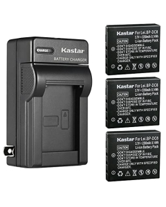 Kastar 3-Pack Battery and AC Wall Charger Replacement for Leica 18706, EA-DC-8, BP-DC8, BPDC8, BP-DC8E BPDC8E Battery, Leica Mini-M, Leica X Vario, Leica X1, Leica X2, Leica X-U (Typ 113) Cameras