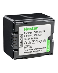 Kastar CGA-DU14 Battery (1-Pack) Replacement for Panasonic CGA-DU14 CGA-DU21 VBD140 VBD210 NV-GS508 MX500 PV-GS500 SDR-H280 VDR-D400 M75 M95 M250, Hitachi DZ-BP21SJ DZ-BP14S DZ-BP7S DZ-BP14SW Camera