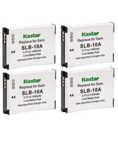 Kastar 4-Pack BT-02 Battery Replacement for Zoom BT-02 Battery, Zoom LBC-1 Charger, Zoom Q4 Handy Video Recorder, Zoom Q4n Handy Video Recorders 247-9036