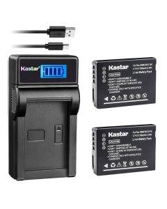 Kastar 2 Battery & Slim LCD Charger Replacement for Panasonic DMW-BCG10 DMC-TZ9 DMC-ZR1 DMC-ZR3 DMC-ZS1 DMC-ZS10 DMC-ZS15 DMC-ZS19 ZS20 ZS25 DMC-ZS3 DMC-ZS5 DMC-ZS6 DMC-ZS7 DMC-ZS8 DMC-ZX1 ZX3 DMC-3D1