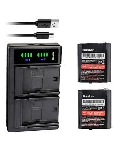 Kastar 2-Pack Battery and Smart Dual Charger Replacement for Motorola AP-4002 AP-4002H FRS-009 HKTN4003 KEBT-071F KEBT-071-F KEBT-650 NNTN4384 NNTN4385 PMNN4477 PMNN4477A PMNN4477AR PMNN4551A