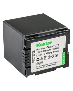 Kastar 1-Pack CGA-DU21 Battery Replacement for Panasonic VW-VBD060, VW-VBD070, VW-VBD120, VW-VBD140, VW-VBD210, VSB0470 Battery, VSK0631, VSK0650, VSK0651 VSK0651B DE-974GC, PV-DAC14D Charger