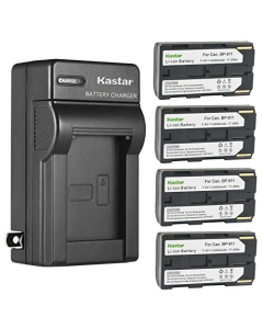 Kastar 4-Pack Battery and AC Wall Charger Replacement for Canon V50Hi, V60Hi, XH-G1S, XH-G1S HD, XL-H1A, XL-H1S, XL-H1S HD, XL-1, XL-1S, XL-2 Camera, Canon BP-911 BP-911K BP-914 BP-915 Battery