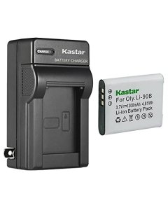 Kastar 1-Pack Battery and AC Wall Charger Replacement for Olympus Stylus XZ-2, Stylus XZ-2 iHS, Tough TG-Tracker, Stylus SH-1, Stylus SH-2, Stylus SH-3, Stylus SH-50, Stylus SH-60, Stylus SP-100