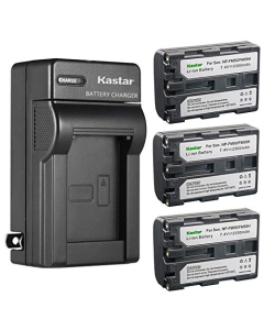 Kastar 3-Pack Battery and AC Wall Charger Replacement for Sony NP-FM30, NP-FM50, NP-FM55H, NP-QM50, NP-QM51, NP-FM70, NP-FM71, NP-QM71, NP-QM71D, NP-FM90, NP-FM91, NP-QM91, NP-QM91D Battery