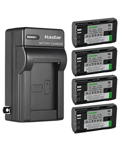 Kastar 4-Pack Battery and AC Wall Charger Replacement for Canon LP-EL Lithium-Ion Battery Pack, Canon 4307C002 Battery, Canon Speedlite EL-5 Flash Light