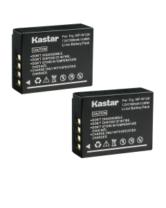 Kastar 2-Pack Battery Replacement for Fujifilm NP-W126, NP-W126s Battery, Fujifilm X-E1, X-E2, X-E2S, X-E3, X-E4, X-H1, X-M1, X-S10, X-T1, X-T2, X-T3, X-T10, X-T20, X-T30, X-T100, X-T200 Camera