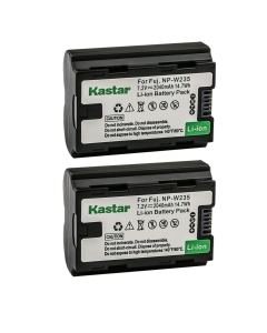 Kastar 2-Pack NP-W235 Battery Replacement for Fujifilm NP-W235 NPW235 Battery, Fujifilm BC-W235 BCW235 Battery Charger, Fujifilm X-T4 XT4 Camera, Fujifilm GFX 50S II Medium Format Mirrorless Camera