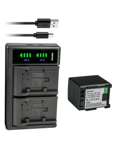 Kastar 1-Pack Battery and LTD2 USB Charger Compatible with Canon BP-820 BP820, BP-828 Battery, Canon CG-800 CG800 Charger, Canon XF400, XF405, XA10, XA11, XA15, XA20, XA25, XA30, XA35, XA40 Cameras