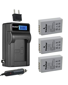 Kastar 3-Pack EN-EL24 Battery and LCD AC Charger Compatible with Nikon EN-EL24 ENEL24 EN-EL24a ENEL24a Battery, Nikon MH-31 Charger, Nikon 1 J5 1J5, Nikon DL18-50 DL1850, Nikon DL24-85 DL2485 Cameras