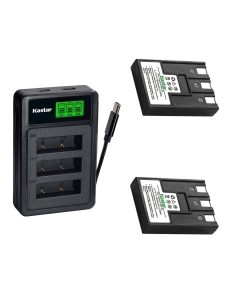 Kastar 2-Pack Battery with LZD3 USB Triple Charger Compatible with Canon NB-3L NB-3LH, PowerShot SD10 SD100 SD110 SD20 SD40 SD500 SD550 A80 Digital IXUS 700 750 IXY Digital Cameras