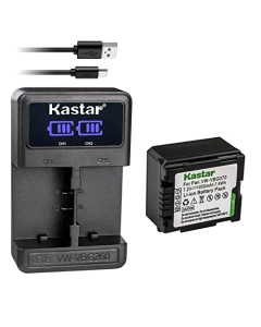Kastar 1-Pack VW-VBG070 Battery and LED2 USB Charger Compatible with Panasonic HDC-TM300P HDC-TM300PC HDC-TM350 HDC-TM650 HDC-TM700 HDC-TM700K HDC-TM750 HDC-TMT750GK NV-GS90 NV-GS98GK Camera