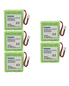 Kastar 5-Pack Battery Replacement for Summer Infant Panorama Video Baby Monitor with 5-inch Screen Remote Steering Camera Model 29590, Summer Infant Explore Panoramic Video Baby Monitor Model 36034