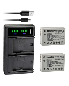 Kastar 2-Pack Battery and LTD2 USB Charger Replacement for Canon NB-10L NB10L, NB-10LH NB10LH Battery, Canon CB-2LC Charger, Canon PowerShot G1 X, PowerShot G3 X, PowerShot G15, PowerShot G16 Cameras