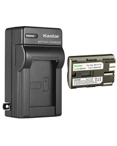 Kastar 1 Pack BP-511 BP-511A Battery and AC Wall Charger Compatible with Canon ZR60 ZR65MC ZR70MC ZR80 ZR85 ZR85MC ZR90 ZR90MC PV130 EOS Rebel DS6041 Cameras, Canon Battery Grip BG-E2N