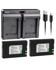 Kastar 2X Battery + USB Dual Charger for Samsung IA-BP80W IA-BP80WA Samsung VP-D381 Samsung VP-DX100 VP-DX100i VP-DX105i Samsung SC-D381 SC-D382 SC-D383 SC-D385 Samsung SC-DX103 Samsung SC-DX205