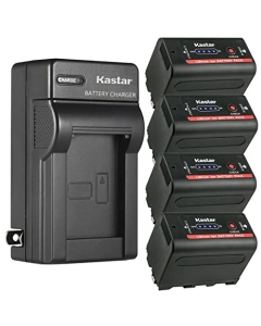 Kastar NP-F780EXP Battery 4-Pack and AC Wall Charger Replacement for CCD-TR718 CCD-TR728 CCD-TR730 CCD-TR76 CCD-TR760 CCD-TR8000E CCD-TR8100 CCD-TR810 CCD-TR818 CCD-TR840 CCD-TR845 Camera