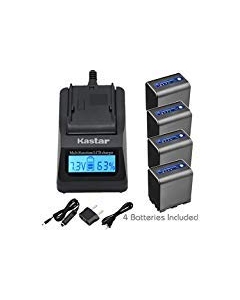 Kastar Fast Charger and Battery 1-Pack for Sony NP-QM91D NP-QM91 and DCR-TRV19 DCR-TRV20 DCR-TRV22 DCR-TRV23 DCR-TRV230 DCR-TRV239 DCR-TRV24 DCR-TRV240 DCR-TRV245 DCR-TRV25 DCR-TRV250 DCR-TRV255