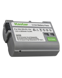 Kastar 1 Pack Battery Compatible with Nikon EN-EL15 Nikon EN-EL15a EN-EL15e Battery, Nikon MH-25 MH-25a Charger, Nikon 1 V1 Nikon D500 Nikon D600 Nikon D610 Nikon D750 Nikon D800 Nikon D800E Camera