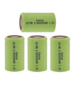 Kastar 4-Pack 2/3A 1.2V 1600mAh Ni-MH Battery Replacement for Radio Controlled Devices, Electric Tools and Toys, Electric Mopeds, Meters, Radios, Hybrid Automobiles, Razors, Sanyo Cadnica N-500A