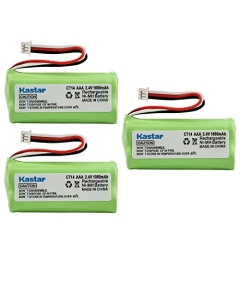 Kastar 3-Pack 2.4V 1000mAh Ni-MH Battery Replacement for Plantronics 80639-01 Cordless Phone, Plantronics 81087-01 Cordless Phone, Plantronics CT14 Cordless Phone, Plantronics CT15 Cordless Phone