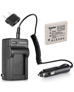 Kastar Compatible Battery 2-Pack and Charger Replacement for FNP-40, CGA-S004, DMW-BCB7, KLIC-7005, SLB-0737, SLB-0837, SNP-40, D-Li8, Dli-102 NP-1
