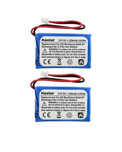 Kastar 2-Pack Battery Replacement for VXI Blue Parrott B250-XT+ Wireless Bluetooth Headset Roadwarrior, Blue Eagle 2, Blue Eagle II, BT900, HS393, Silverado Blue