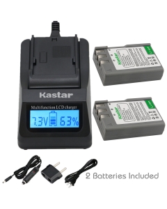 Kastar EN-EL9a Fast Charger Kit and Battery (4-Pack) for Nik EN-EL9, EN-EL9a, ENEL9, ENEL9a MH-23 and Nik D3000, D5000, D40, D60, D40X SLR Cameras