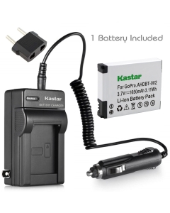 Kastar AHDBT-002 Battery (1-Pack) and Charger Kit for AHDBT-001, AHDBT-002 Work with HD HERO1, HERO2, Original HD Hero Cameras