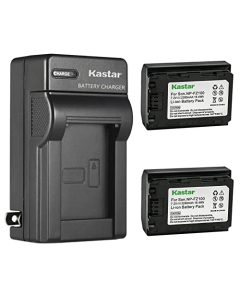 Kastar 2-Pack NP-FZ100 Battery and AC Wall Charger Replacement for Sony Alpha ZV-E1 – Full-Frame Mirrorless Vlog Camera, Alpha A6700 α6700 Hybrid Camera, Alpha A7C II α7C II, Alpha A7CR α7CR Camera