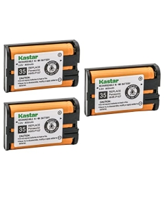 Kastar 3-Pack HHR-P107A Battery Replacement for Panasonic KX-TG3031-07 KX-TG3031-08 KX-TG3031-09 KX-TG3031-10 KX-TG3031-11 KX-TG3031-12 KX-TG3032 KXTG3032 KX-TG3032B KXTG3032B Home Handset Phone