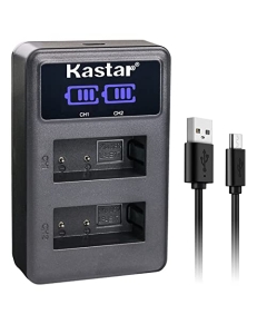 Kastar LP-E17 LED2 USB Battery Charger Compatible with Canon EOS Rebel T6i, Rebel T6s, EOS Rebel T7i, EOS Rebel T8i, EOS M3, EOS M5, EOS M6, EOS M6 Mark II, EOS R10, EOS 77D, 200D Camera