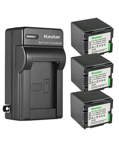 Kastar 3-Pack DZ-BP21 Battery and AC Wall Charger Replacement for Hitachi DZ-HS300E, DZ-HS301E, DZ-HS301SW, DZ-HS303, DZ-HS303A, DZ-HS303E, DZ-HS303SW, DZ-HS401, DZ-HS403, DZ-HS500A Camera