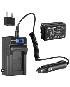 Kastar 1-Pack DMW-BMB9 Battery and LCD AC Charger Compatible with Panasonic DMW-BMB9, DMW-BMB9E, DMW-BMB9PP, DMWBMB9 Battery, Panasonic DE-A83 DE-A83B DE-A83BA, DE-A84 DE-A84B Charger