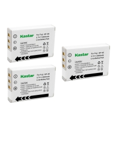 Kastar FNP95 Battery (3-Pack) for Fujifilm NP-95 & Finepix F30, Finepix F31FD, Finepix Real 3D W1, Finepix X30, Finepix X100, Finepix X100T, Finepix X100LE, Finepix X100S, Finepix X-S1 and Ricoh DB-90