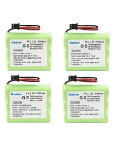 Kastar 4-Pack Battery Replacement for BT-905 BT905 BP-905 BP905 BT-1006 BT-800 BT800 BP-800 BP800 AE-255 B1000 B300 B300A B900 BATT-3AAB BBTY-0300001 BBTY0300001 BBTY-0444001