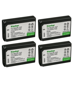 Kastar Battery 4-Pack Replacement for Samsung BP1310 BP-1310 BP-1310EP, ED-BP1310 EDBP1310 Battery, Samsung BC1310 BC-1310 Charger, Samsung NX5, NX10, NX11, NX20, NX100 Cameras