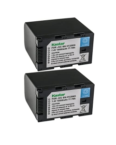 Kastar BN-VC296G 2-Pack 7.4V 10500mAh Battery Replacement for JVC GY-HC500 GY-HC500E, GY-HC500U GY-HC500UN, GY-HC500SPC GY-HC500SPCN, GY-HC550 GY-HC550E GY-HC550UN Connected Cam 4K Handheld Camcorder