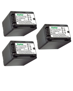 Kastar 3-Pack Battery VW-VBT380 Replacement for Panasonic HC-W850, HC-W850EB, HC-W850M, HC-W850GK, HC-W850MGK, HC-W850K, HC-W870M, HC-WX970M, HC-WX970GK, HC-WX970MGKK, HC-WX990M, HC-V785K Camera
