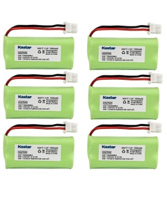 Kastar 6-Pack AAAX2 2.4V 1000mAh 5264 Ni-MH Rechargeable Battery for BT-166342 BT-266342 BT-283342 AT&T EL51100 EL51200 EL51250 EL52200 EL52210 EL52250 EL52300 EL52350 EL52400 EL52450 EL52500 EL52510