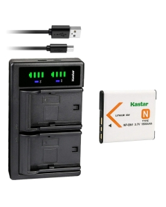 Kastar 1-Pack NP-BN1 Battery and LTD2 USB Charger Replacement for Sony Cyber-Shot DSC-TX10, Cyber-Shot DSC-TX20, Cyber-Shot DSC-TX30, Cyber-Shot DSC-TX55, Cyber-Shot DSC-TX66, Cyber-Shot DSC-TX100V