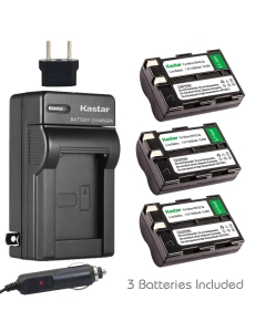 Kastar EN-EL3A Battery (3X) and Charger Kit for Nik EN-EL3a, EN-EL3, MH-18, MH-18a Work with Nik D50, D70, D70s, D100 Cameras