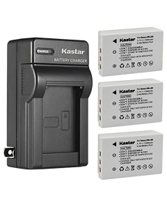 Kastar 3-Pack Battery and AC Wall Charger Replacement for Sanyo DB-L90 DB-L90A DB-L90AU DMX-SH1 DMX-SH11 DMX-SH11K DMX-SH11R VPC-SH1 VPC-SH1BK VPC-SH1EXBK VPC-SH1EXR VPC-SH1GX VPC-SH1R VPC-SH11