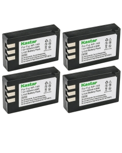 Kastar Battery 4-Pack for Fujifilm NP-140 Fuji NP-140 NP140 FNP140 and Fujifilm FinePix S100FS, Fujifilm FinePix S200EXR, Fujifilm FinePix S205XR Cameras