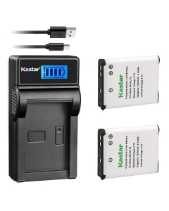 Kastar Battery + LCD USB Charger for Nik EN-EL19 Coolpix A100 S100 S3300 S3400 S3500 S3600 S3700 S4100 S4200 S4300 S4400 S5200 S5300 S6400 S6500 S6600 S6700 S6800 S6900 S7000 Sony NP-BJ1 DSC-RX0