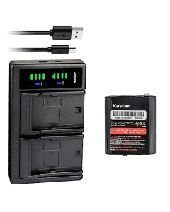 Kastar 1-Pack Battery and Smart Dual Charger Replacement for Motorola TalkAbout MR560R MS350 MS350R MS355R MT350 MT350R MT352 MT352R MT352TPR MU350R MU354R T200 T260 T265 T280 T400 T460 T461 T465 T605